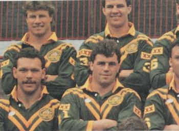 1991 Stimorol NRL #206 Tour Action Kangaroo vs Lions Back